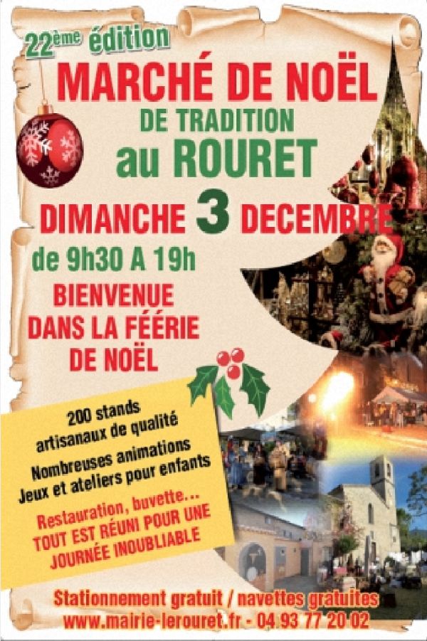 Marché de Noël du Rouret (06) - 22ème édition, sur La Manivelle à