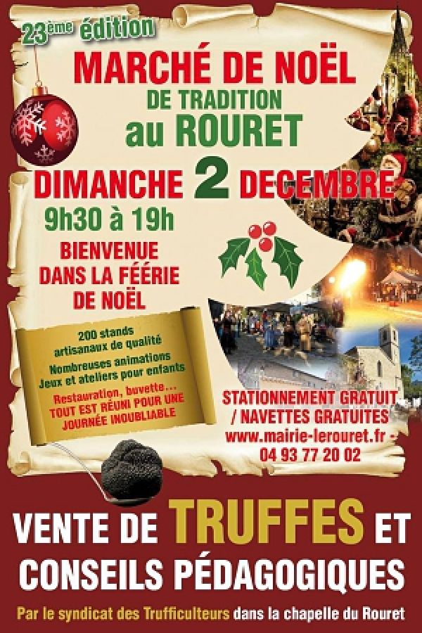 Marché de Noël du Rouret (06) - 23ème édition, sur La Manivelle à