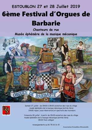 6ème Festival d'Orgues de barbarie d’Estoublon (04)